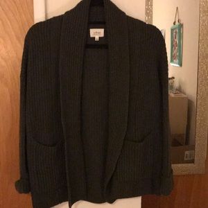Wilfred Aritzia olive green cardigan